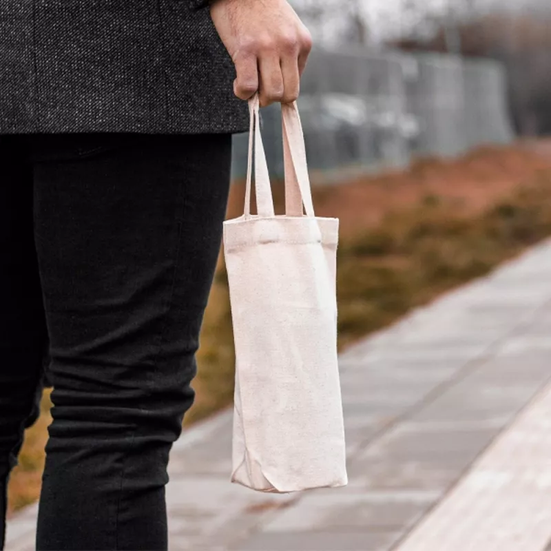 Torba bawełniana na wino 220 g/m2 ROBIN - beżowy (6268013)