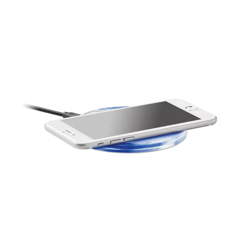 Ładowarka bezprzewodowa okrągła 15W UVE CHARGING + - Bialy (MO6391-06)