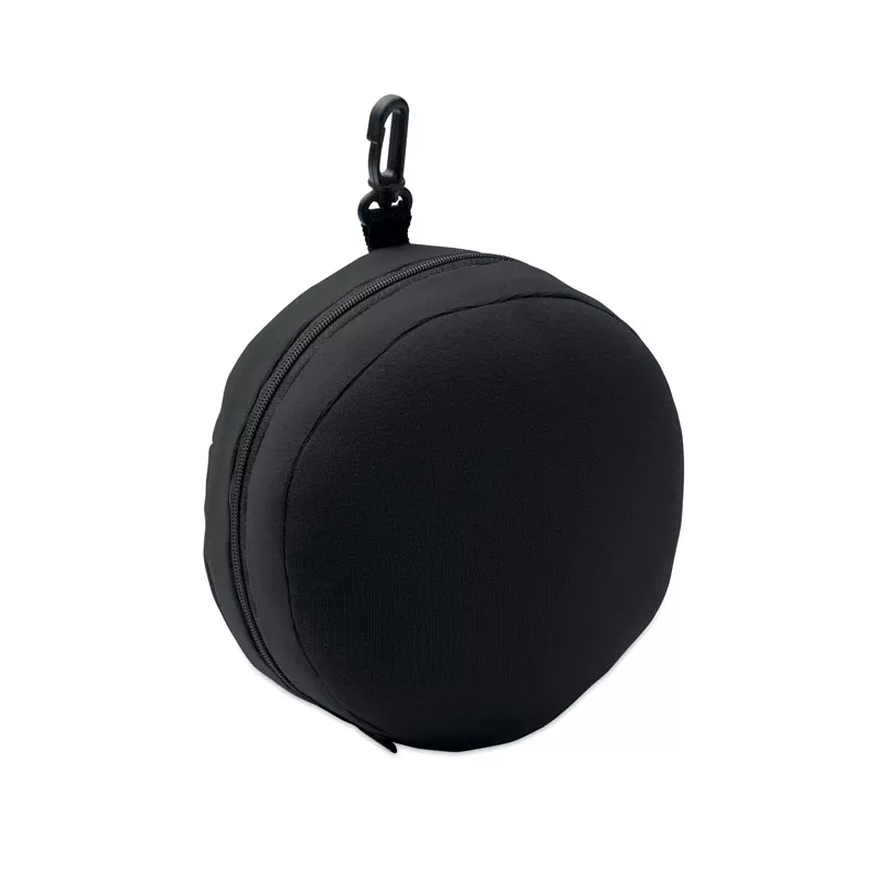 Poduszka podróżna 2 w 1 z maską na oczy SOFT NUIT - Czarny (MO2907-03)