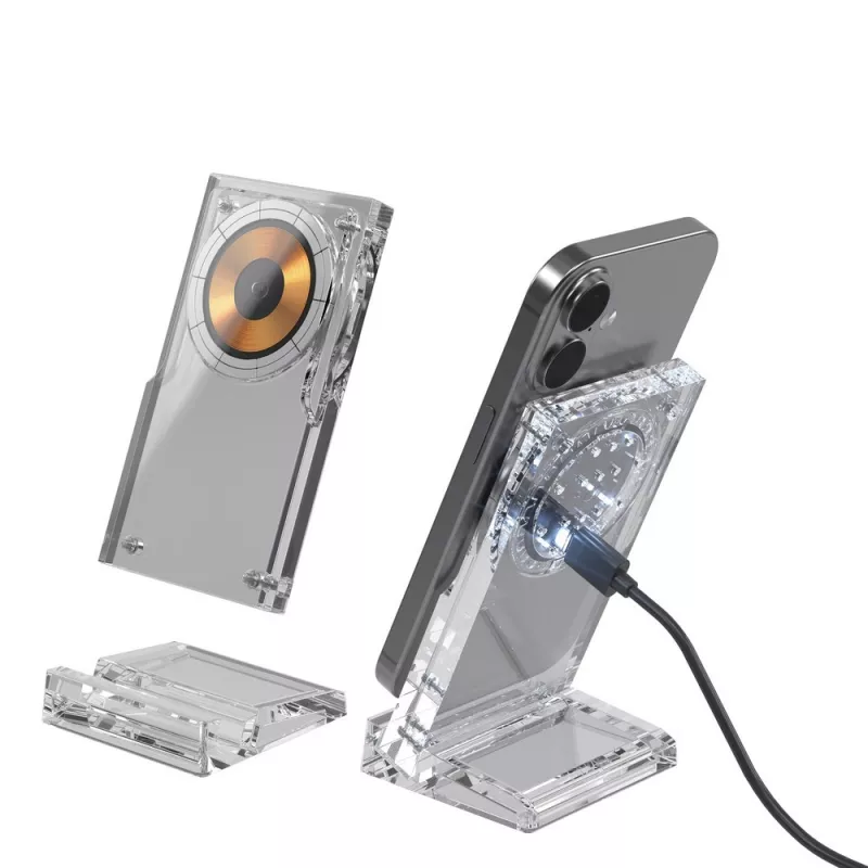 Magnetyczna ładowarka bezprzewodowa 15W Magcharge - neutralny (P309.0800)