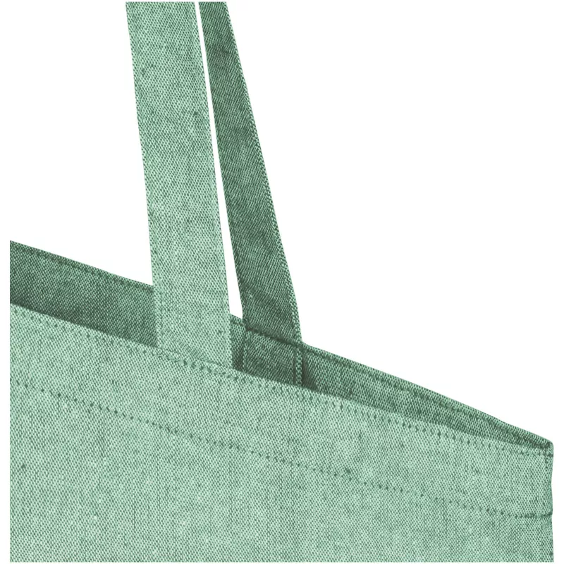 Torba z bawełny z recyklingu 150 g/m² Pheebs - Zielony melanż (12041044)