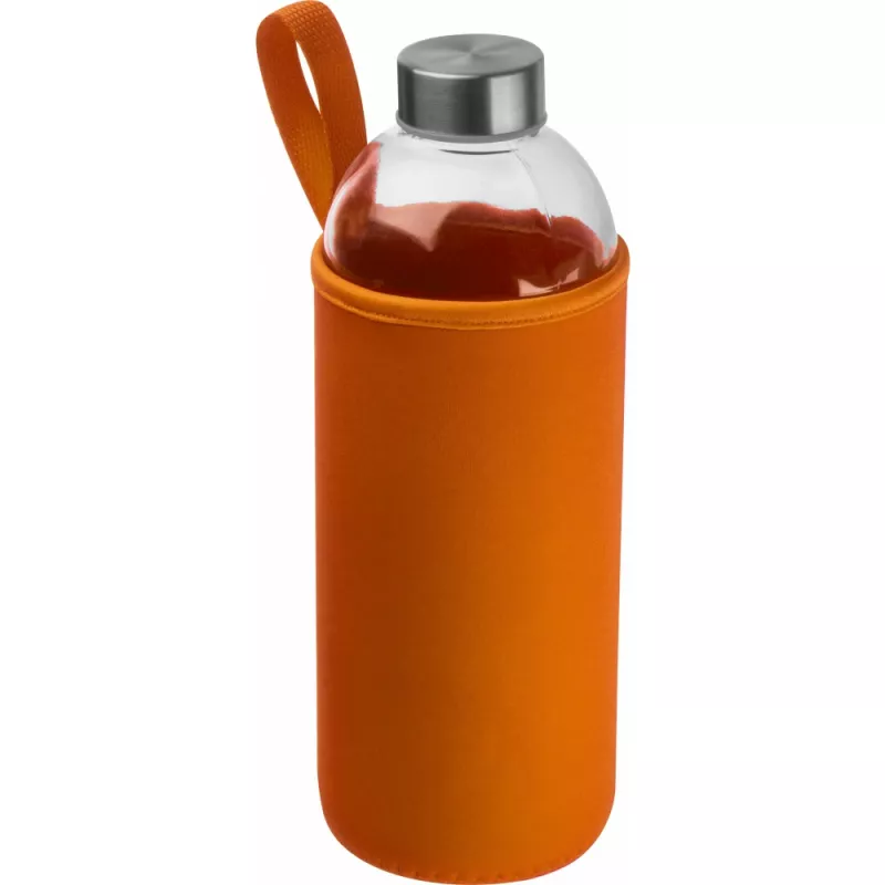 Butelka szklana 1000 ml w neoprenowym etui - pomarańczowy (6242710)
