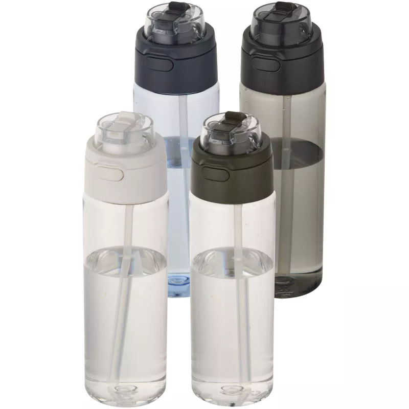 Bidon na wodę Theron o pojemności 700 ml, wykonany z tworzywa sztucznego pochodzącego z recyklingu (RCS), z pokrywką o podwój - Leśny zielony (10095064)