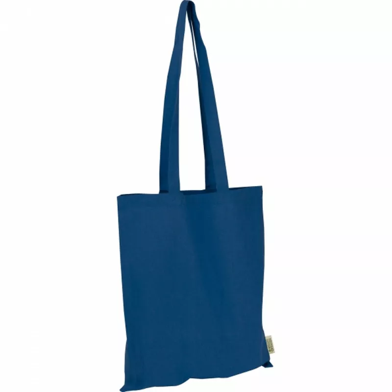 Torba bawełniana z długimi uszami 180g/m2 z materiałów z recyklingu GLEN - granatowy (6469844)