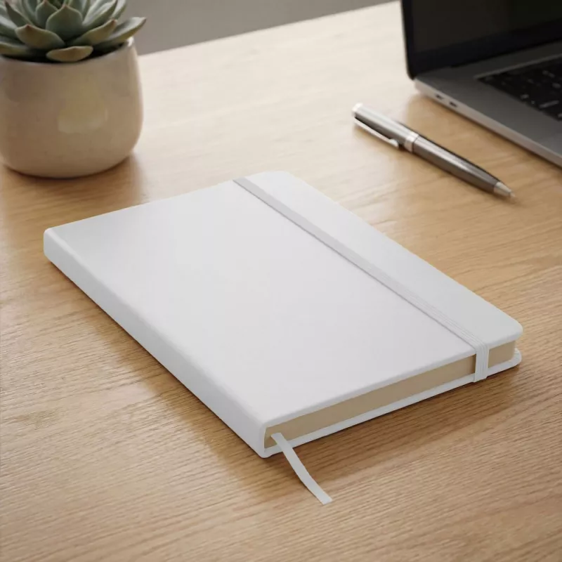 Notatnik A5 czyste kartki - biały (V2857-02)