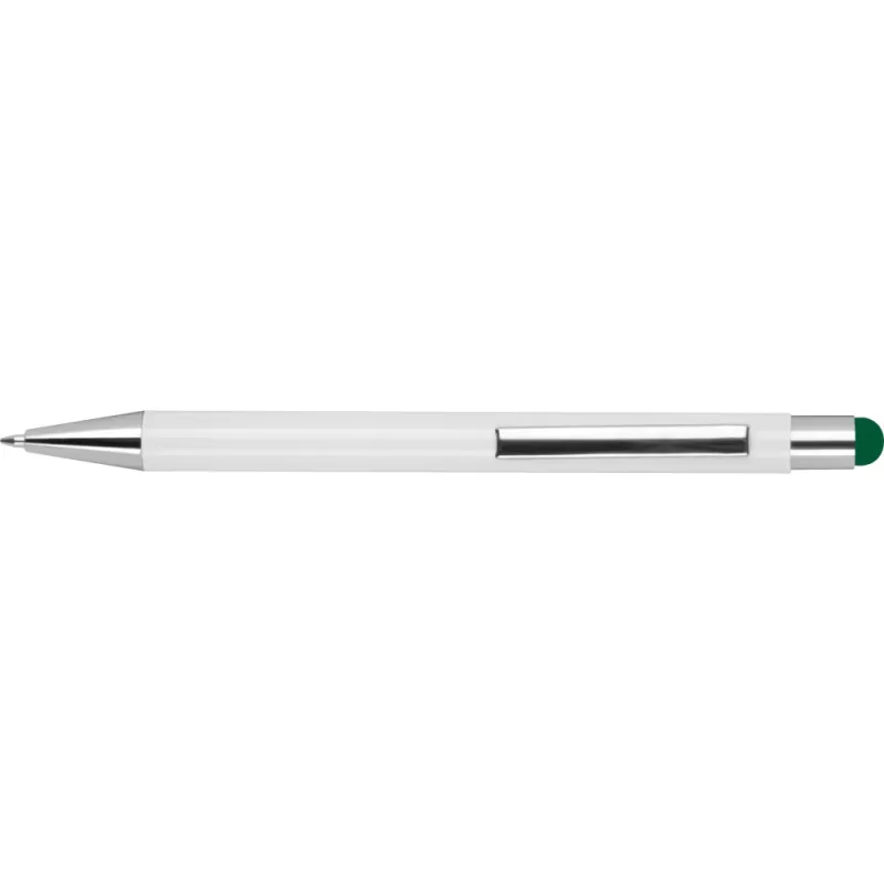 Długopis z touch penem - ciemnozielony (1323899)
