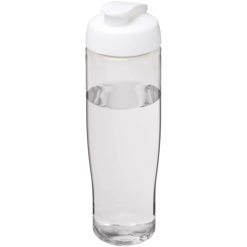 Bidon H2O Tempo® o pojemności 700 ml z wieczkiem zaciskowym - Biały-Przezroczysty (21004001)