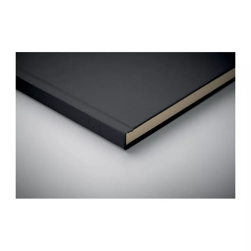 Notes A5 z trzciny cukrowej 80 kartek w linię SUGAR - Czarny (MO2695-03)