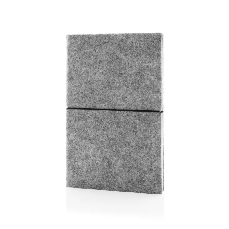 Notatnik A5, filc z recyklingu - szary (P774.472)