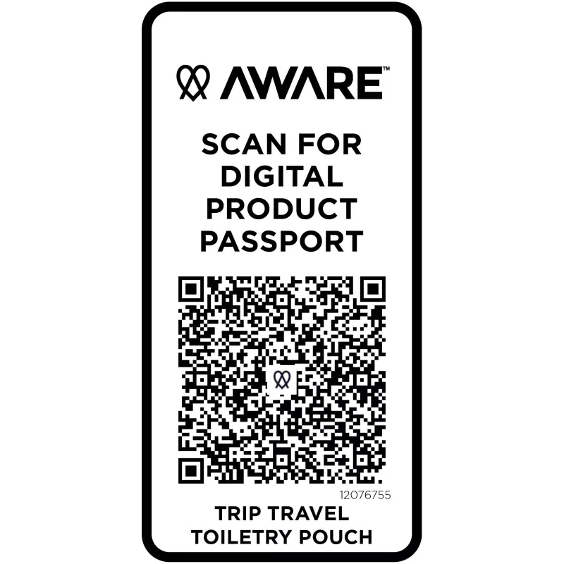Trip Aware™, kosmetyczka podróżna wykonana z materiałów z recyklingu, 2 l - Hale Blue (12076755)