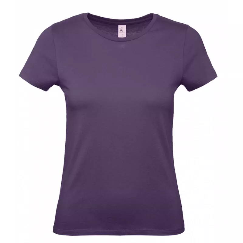 Damska koszulka reklamowa 145 g/m² B&C #E150 / WOMEN - Radiant Purple (351) (TW02T/E150-RADIANT PURPLE)