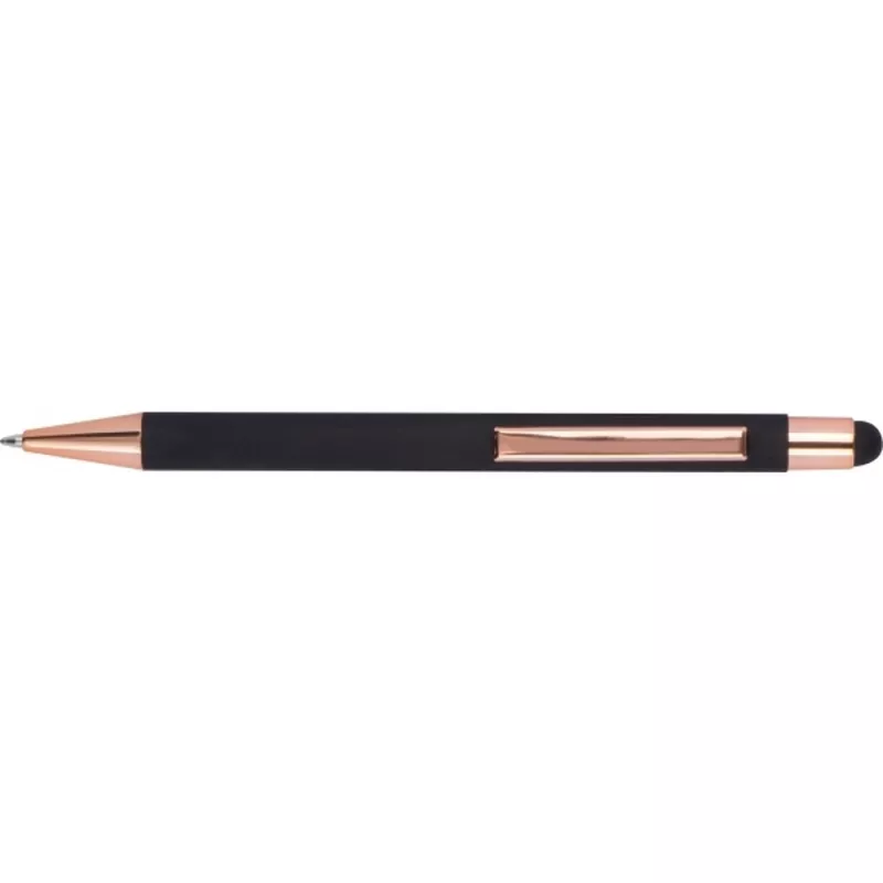 Długopis metalowy touch pen soft touch MIRAMAR - czarny (432803)