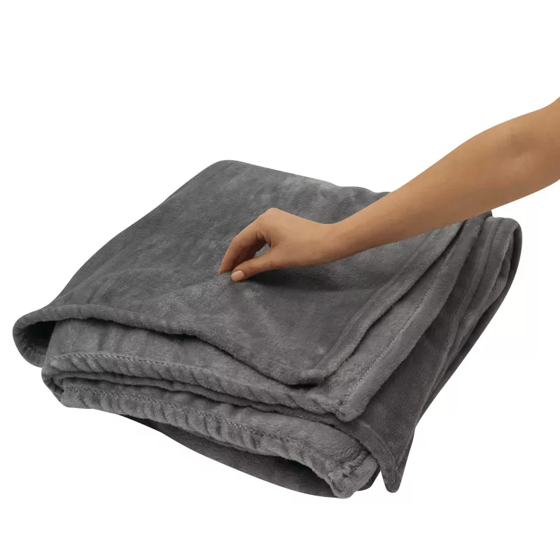 Przytulny koc - szary (56-0604122)