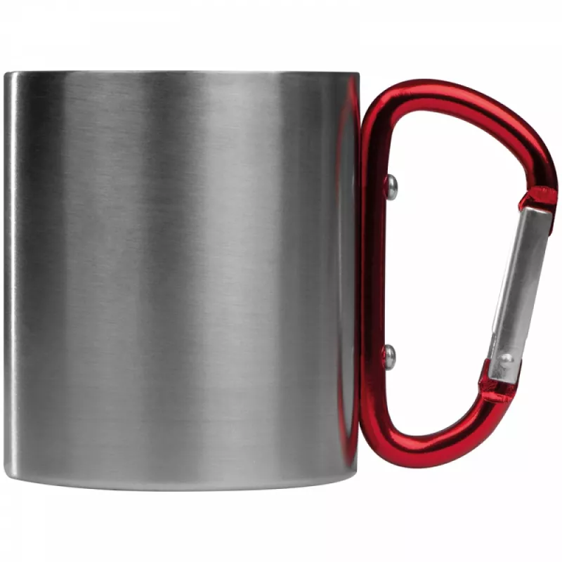 Metalowy kubek 200 ml - czerwony (8136705)