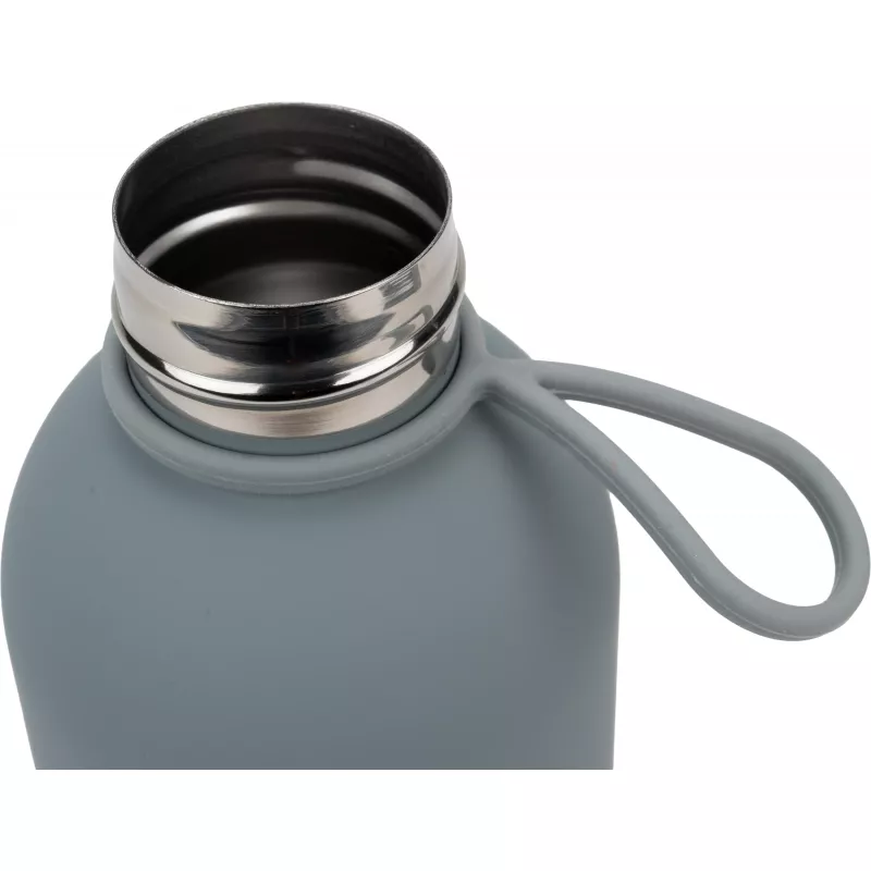 Butelka stalowa soft touch OSTRAVA 800 ml - szary (496807)