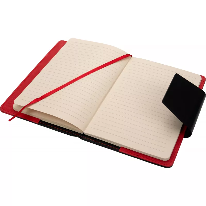 Notes A5 w linie z PU z recyklingu ASUNCION - czerwony (422905)