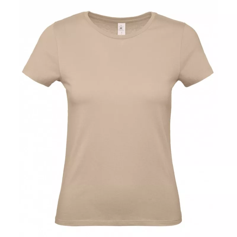 Damska koszulka reklamowa 145 g/m² B&C #E150 / WOMEN - Sand (120) (TW02T/E150-SAND)