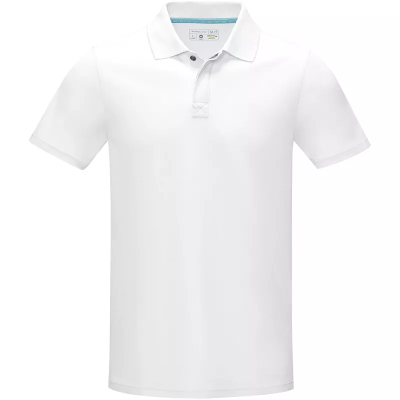 Męska organiczna koszulka polo Graphite z certyfikatem GOTS - Biały (37508-WHITE)