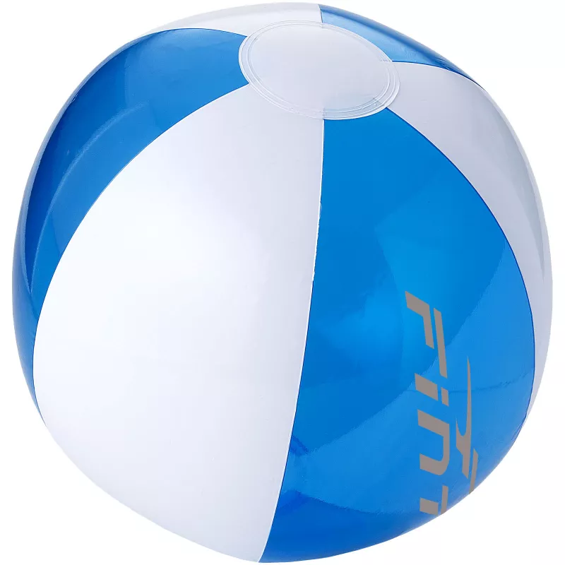 Solidna, przezroczysta piłka plażowa Bondi - Biały-Niebieski przezroczysty (19538621)