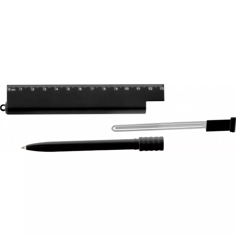 Linijka wielofunkcyjna MANILA - czarny (376703)