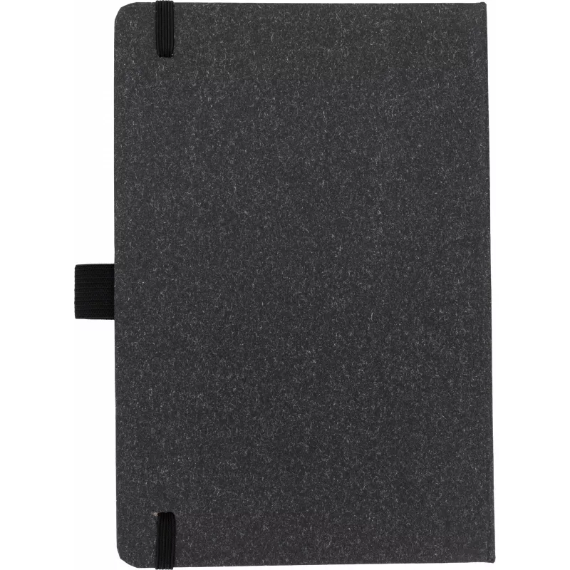 Notatnik A5 w kropki z papieru z recyklingu AGNESE - czarny (2179903)