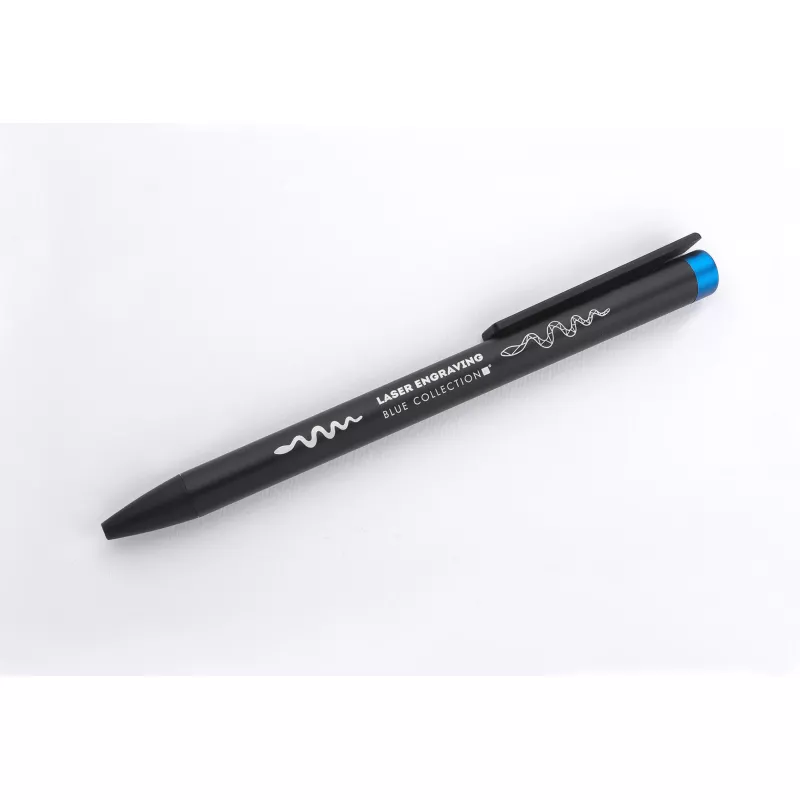 Długopis metalowy ALI z dwukolorowym grawerem - niebieski (19646-03)