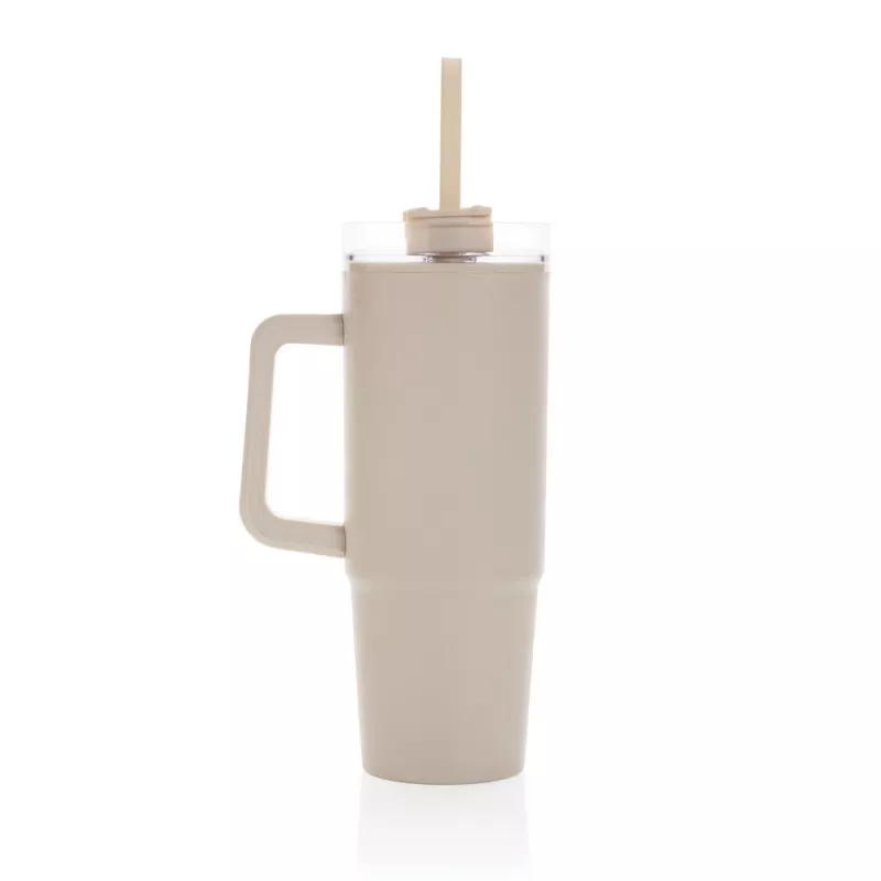 Kubek podróżny 900 ml Tana, plastik z recyklingu - beżowy (P437.1019)