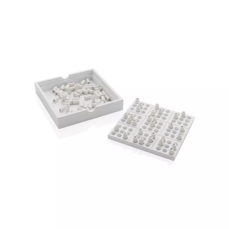 Drewniana gra Sudoku - biały (P940.103)