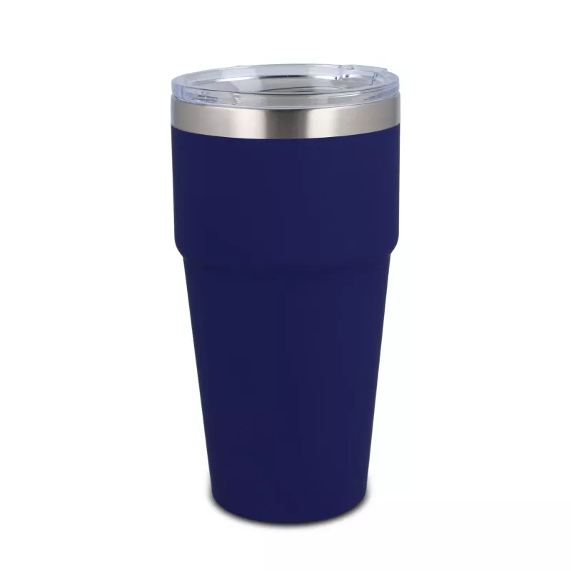 T-ceramiczny kubek do samochodu o miękkim dotyku 500ml - ciemnoniebieski (LT98729-N0010)