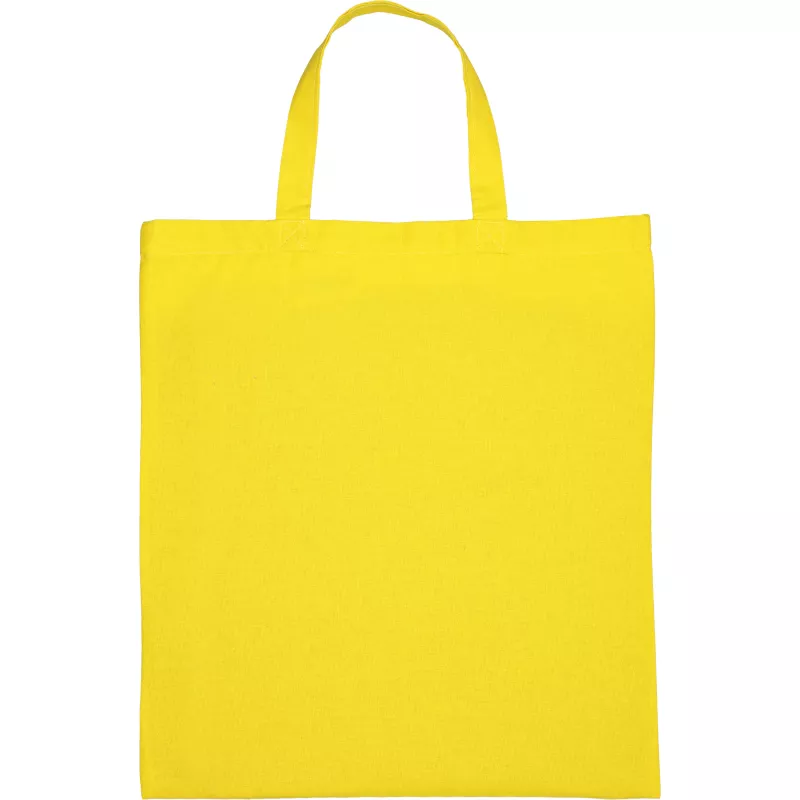 Torba bawełniana z krótkim uchem 140 g/m2 MARSHALL - żółty (6068008)