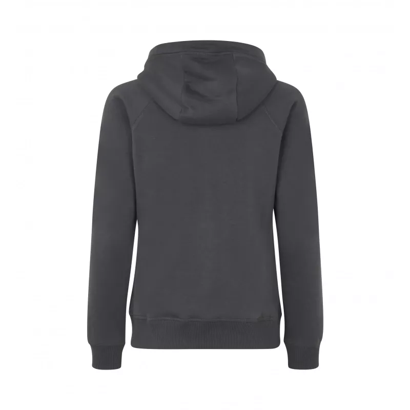 Bluza damska z kapturem ID CORE/zip 0639 300 g/m² - Charcoal (0639-CHARCOAL)