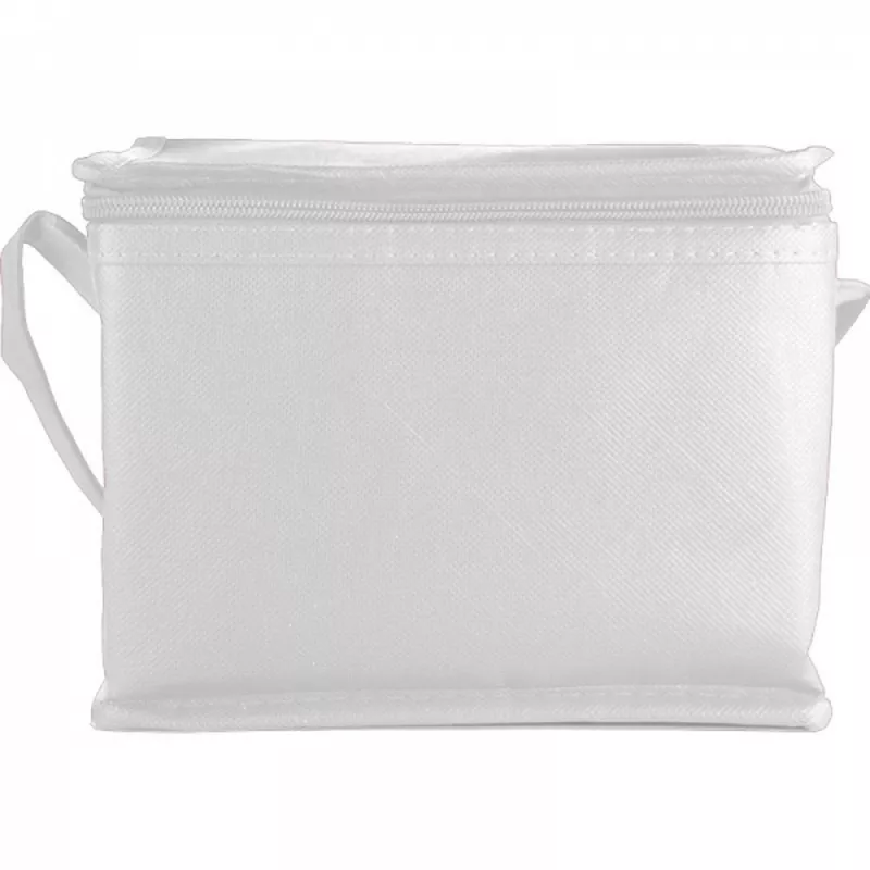 Torba termiczna non woven na 6 puszek 330 ml NIEBY - biały (154206)