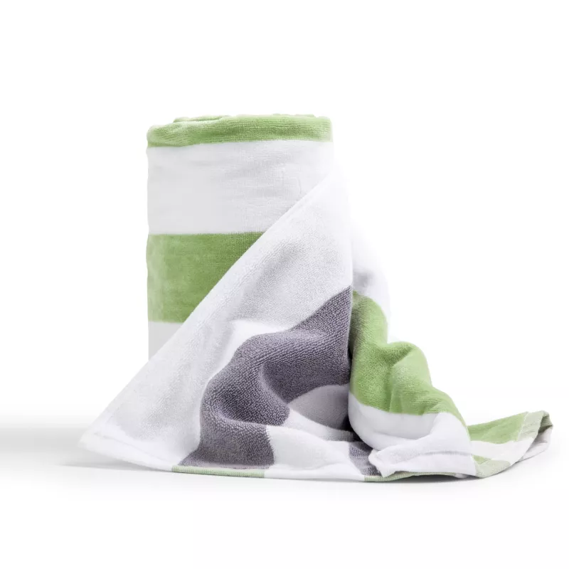 Ręcznik plażowy Lord Nelson 80x160 cm - biało / zielony (LT54305-N0131)