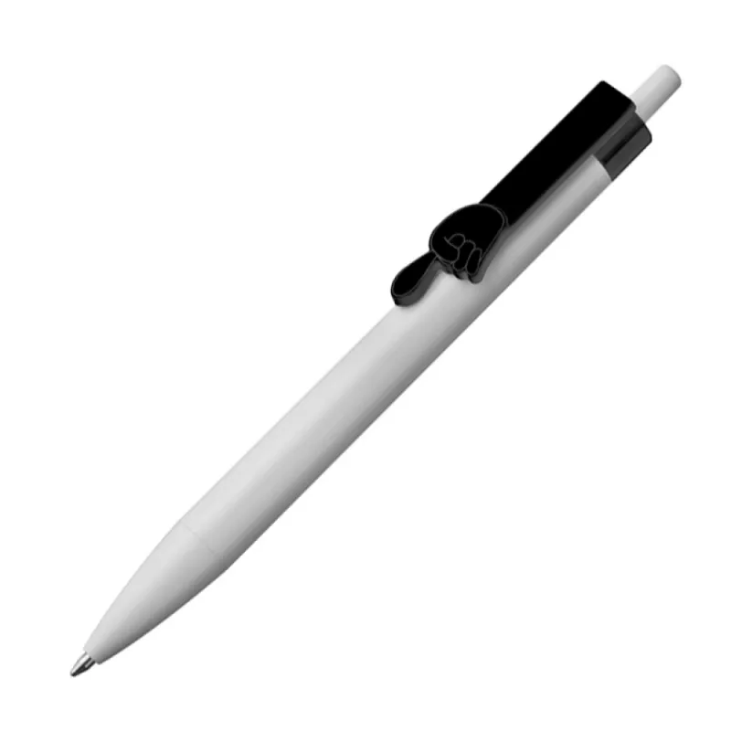 Długopis plastikowy CrisMa Smile Hand - czarny (1444303)