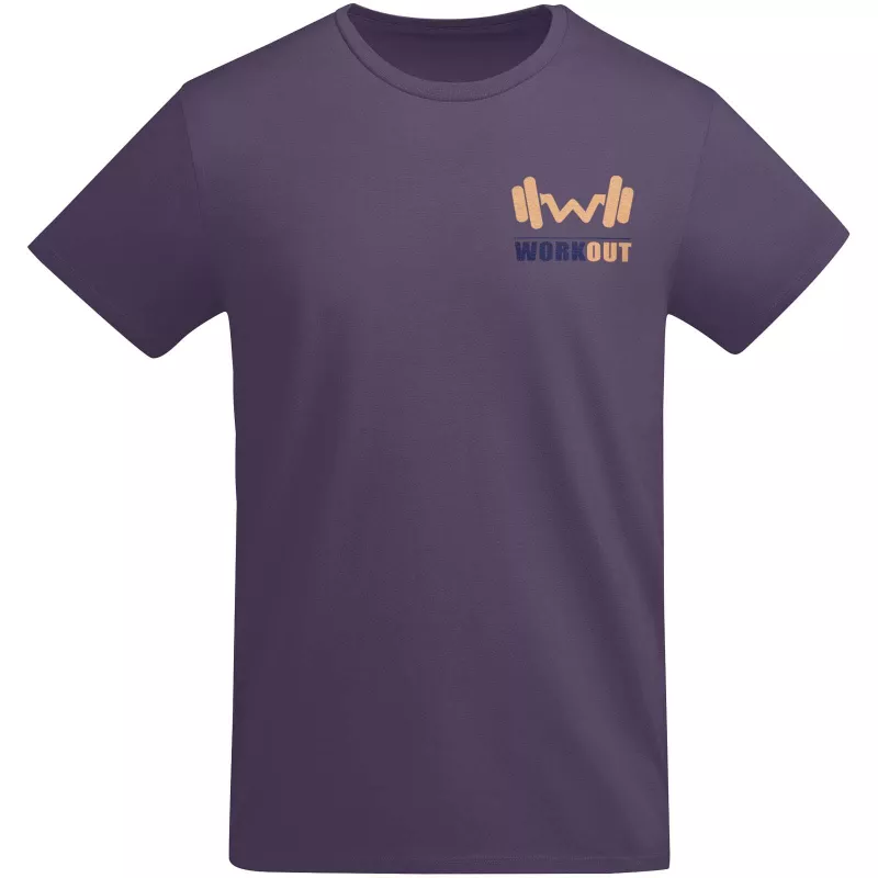 Koszulka T-shirt męska bawełniana 175 g/m² Roly Breda - Liljowy (R6698-LILAC)