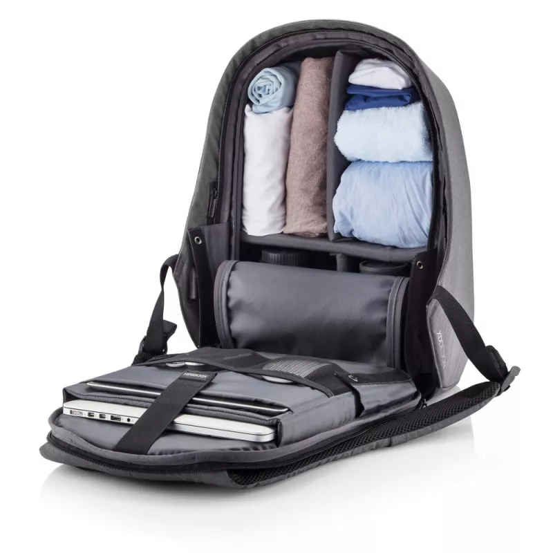Bobby Hero Regular plecak chroniący przed kieszonkowcami - szary, czarny (P705.292)