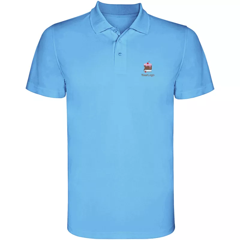 Dziecięca sportowa koszulka polo z poliestru 150 g/m² ROLY MONZHA  - Turkusowy (K0404-TURQUOIS)