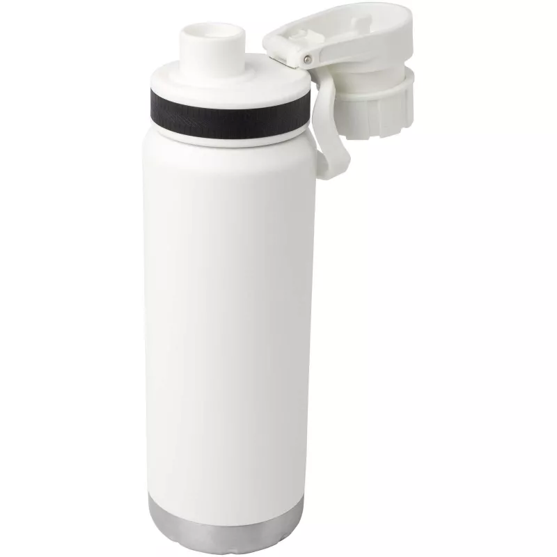Butelka Fortis z recyklingowanej stali nierdzewnej, z miedzianą izolacją próżniową, o pojemności 700 ml, z certyfikatem RCS - Biały (10084201)