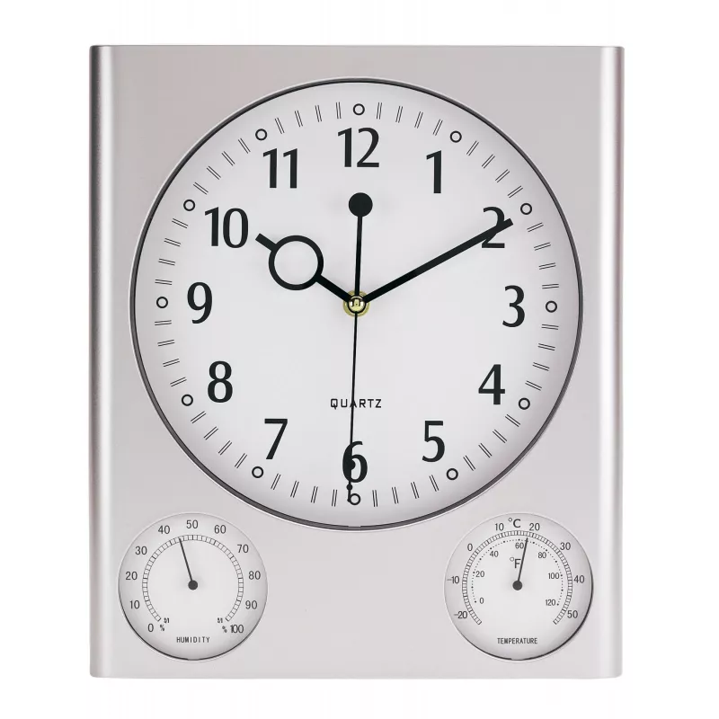 Zegar ścienny SATURN - srebrny (56-0401517)