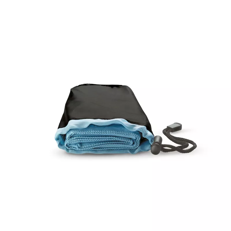 Ręcznik sportowy 40x80 cm w etui DRYE - Niebieski (KC6333-04)