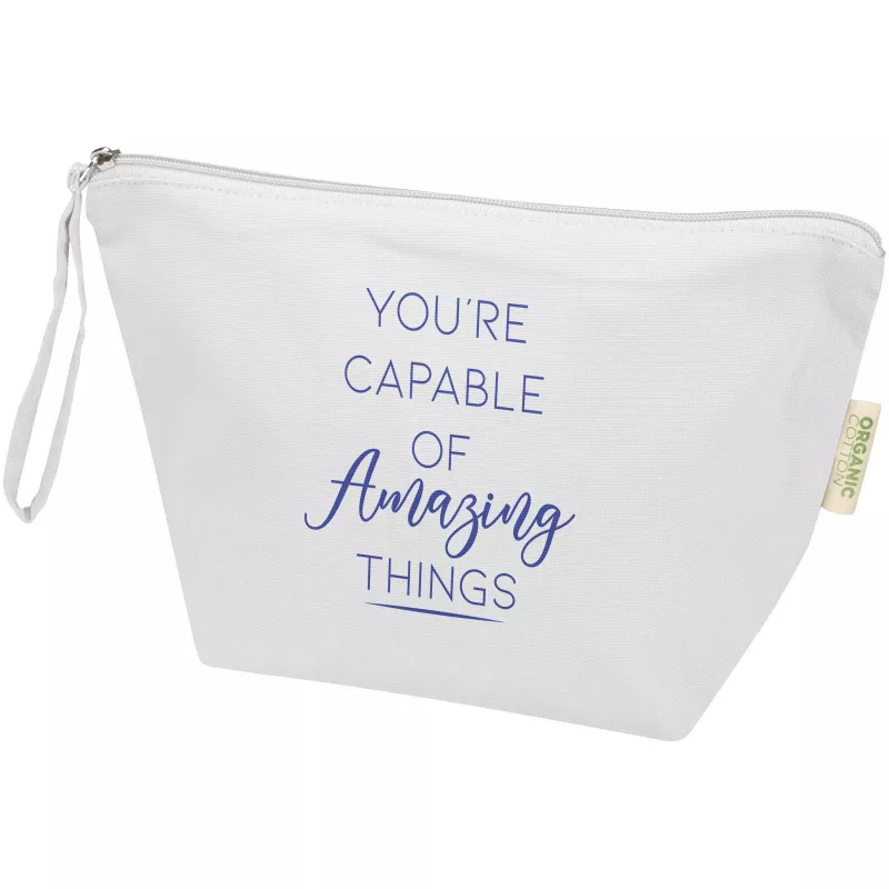 Odisha duża organiczna saszetka z certyfikatem OCS na akcesoria o gramaturze 180 g/m², 3 l  - Biały (12078501)