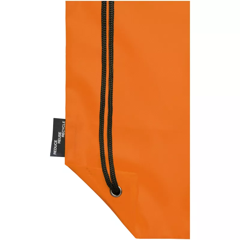 Plecak Oriole ze sznurkiem ściągającym z recyklowanego plastiku PET, 33 x 44 cm - Pomarańczowy (12046131)