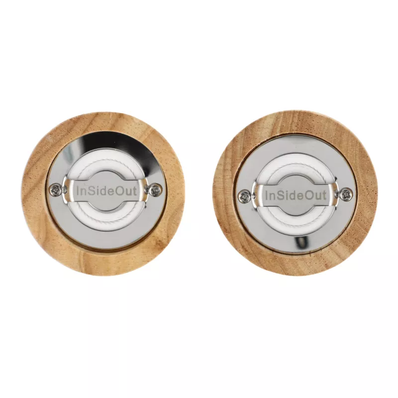 Zestaw drewnianych młynków do soli i pieprzu InSideOut - czarny (LT57209-N0002)