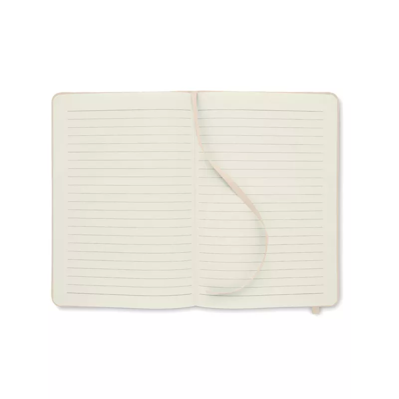 Notes A5 w okładce z RPET 80 kartek w linię NOTE RPET - Zgaszona Biel (MO9966-43)