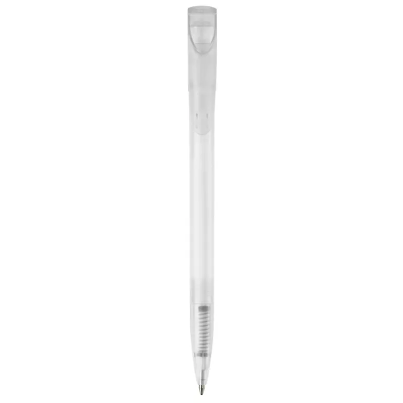 Długopis plastikowy Deniro Frosty - biały  mrożony (LT87952-N5401)