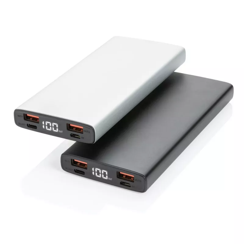 Szybki power bank 10000 mAh - czarny (P322.241)