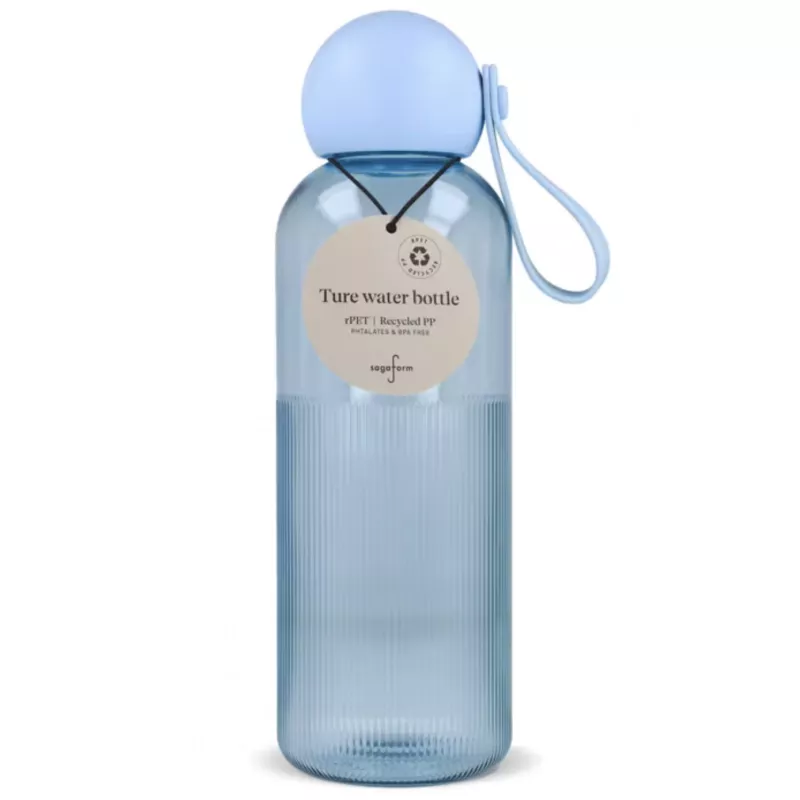 Sagaform Ture butelka na wodę 600ml - jasnoniebieski transparentny (LT52056-N0412)
