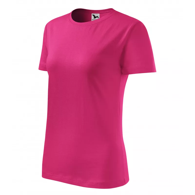 Damska koszulka bawełniana 145 g/m² MALFINI CLASSIC NEW 133 - Czerwień purpurowa (ADLER133-CZERWIEń PURPUROWA)