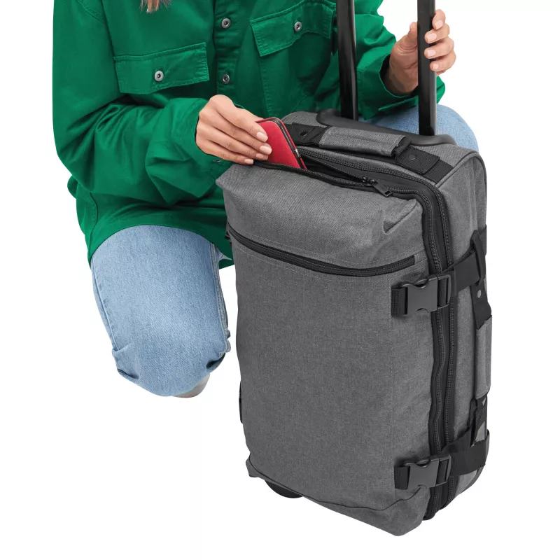 Torba podróżna na kółkach - czarny, szary (56-0208620)