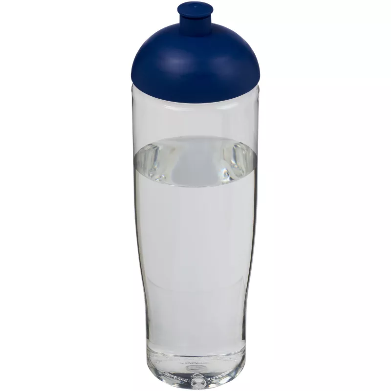 Bidon H2O Tempo® o pojemności 700 ml z wypukłym wieczkiem - Niebieski-Przezroczysty (21004202)